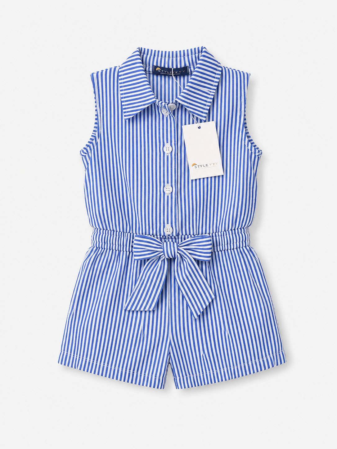 Combishort Fille Rayé